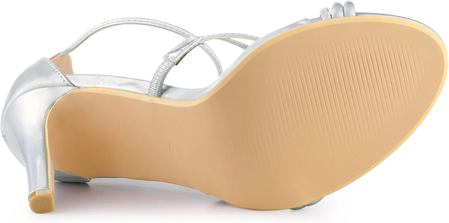 Allegra K Women's Party Strappy Stiletto High Heels Sandals