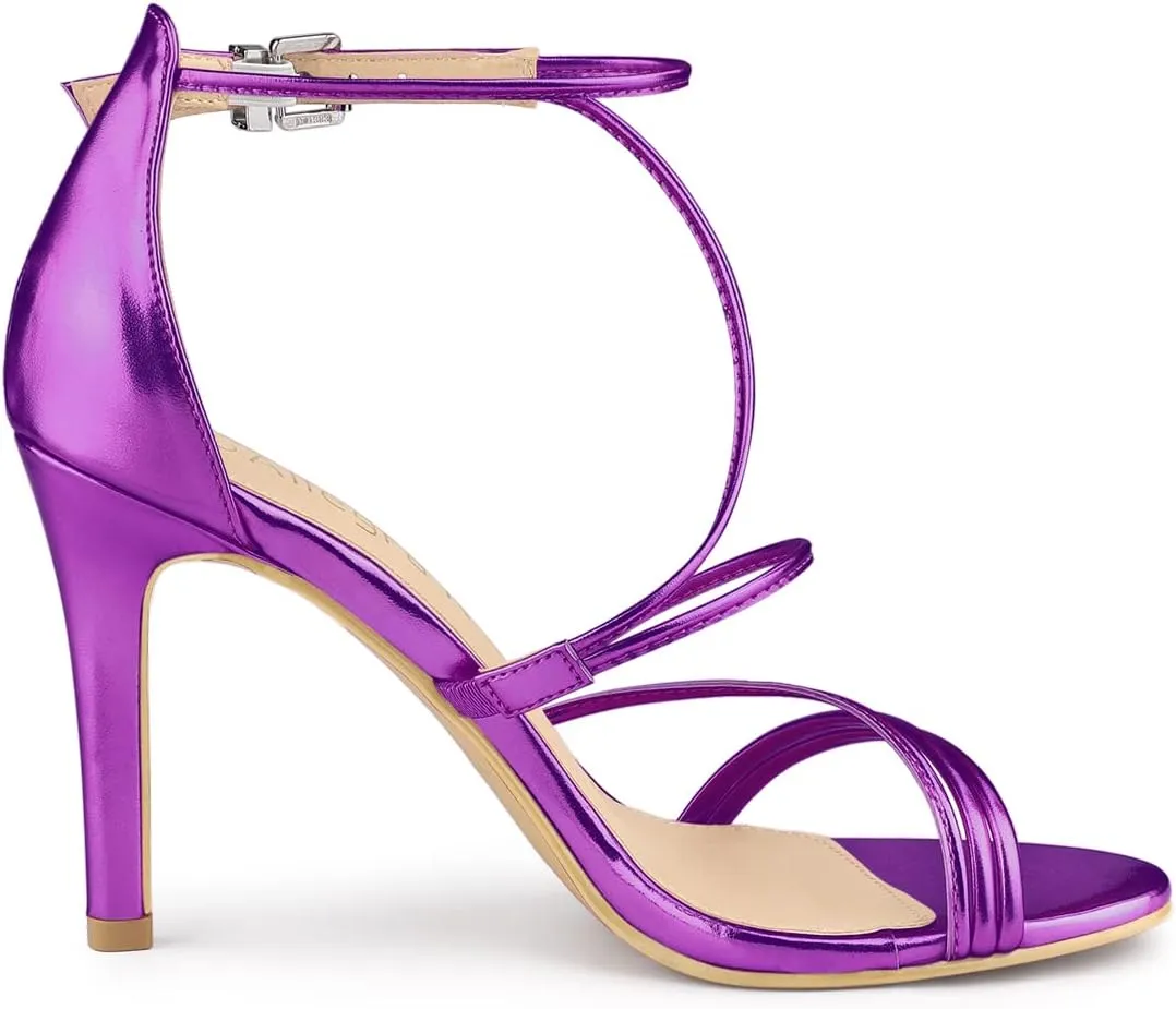 Allegra K Women's Party Strappy Stiletto High Heels Sandals