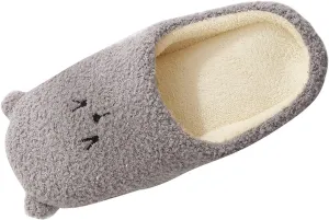 AMDBEL Fuzzy Slippers Women Indoor, Men Women Slipper Boots Winter Indoor Outdoor Bootie Slippers Plush Fleece Memory Foam House Shoes 01