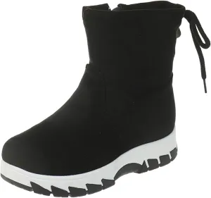 Ankle Snow Boots for Women Lace up Thick Warm Boots Anti Slip Outdoor Waterproof Walking Platform Winter Shoes