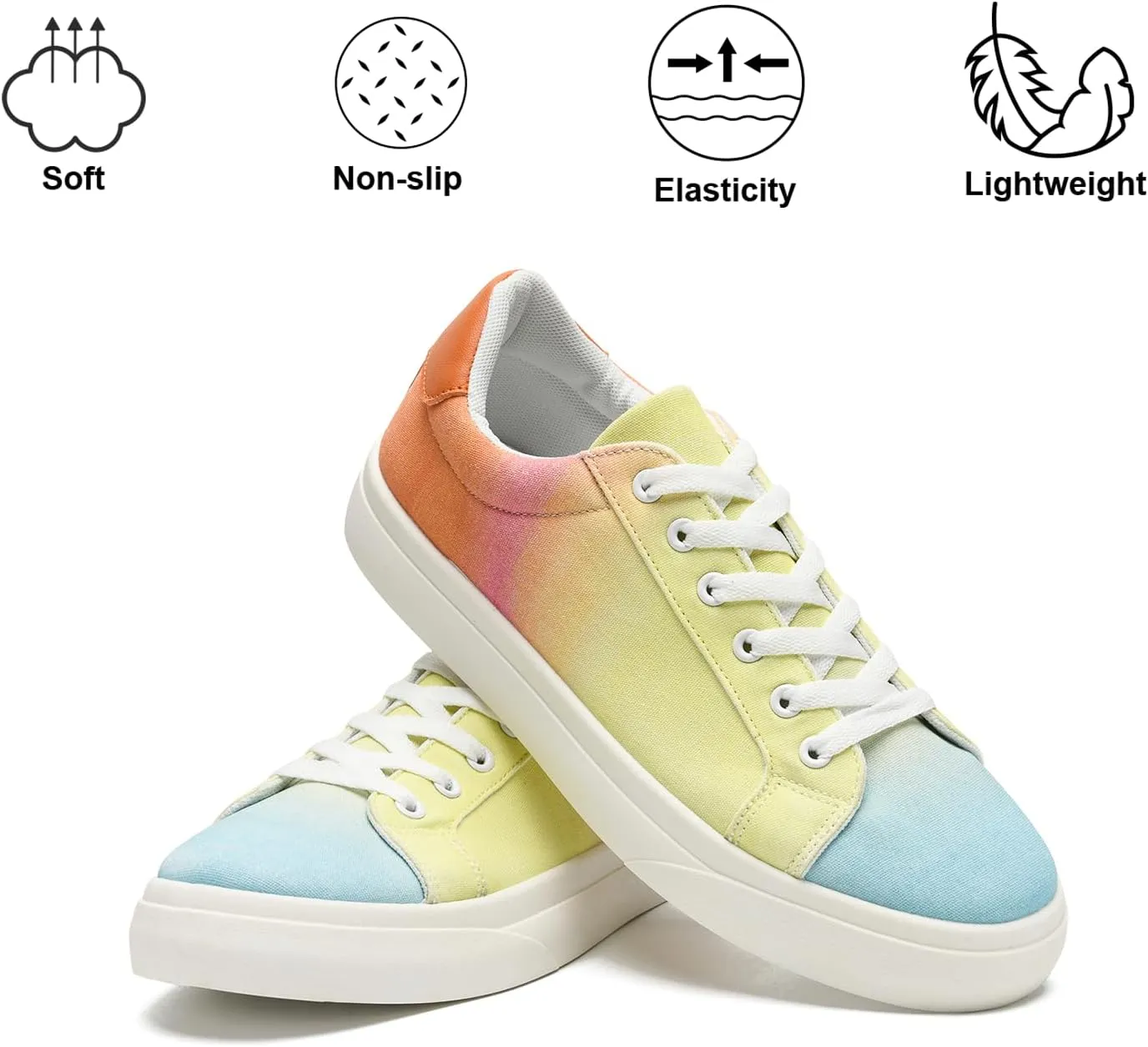 Canvas Shoes for Women and Men Low Top Lace Up Shoes Comfortable Tennis Shoes, Women's Fashion Sneakers Classic Casual Shoes