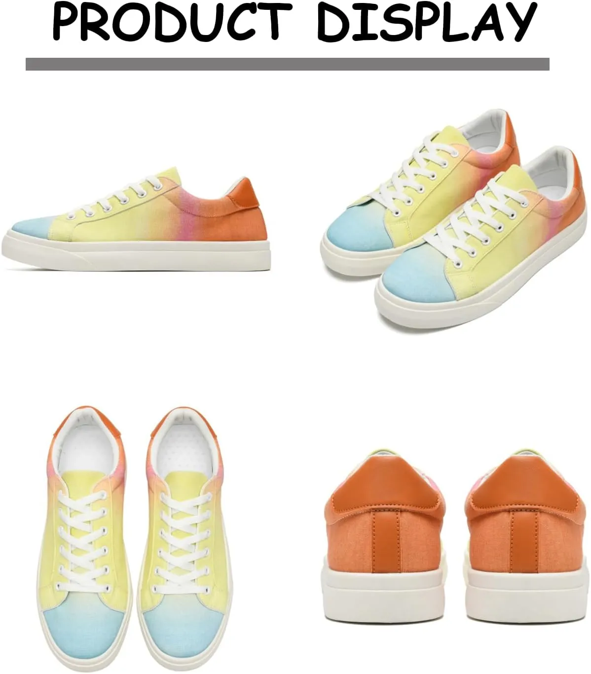 Canvas Shoes for Women and Men Low Top Lace Up Shoes Comfortable Tennis Shoes, Women's Fashion Sneakers Classic Casual Shoes