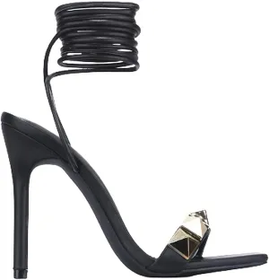 Cape Robbin Womens Stiletto High Heels Strappy Lace Up Sandals