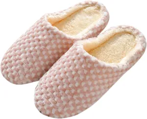 Christmas Slippers for Men Comfort Fluffy Fuzzy Slip on House Slippers Open Toe Cross Band Indoor Outdoor Non-Slip