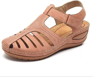 Closed Toe Sandals Women Womens Summer Sandals Casual Bohemia Gladiator Closed Toe Wedge Shoes Comfort Ankle Strap Slip On Platform Sandals