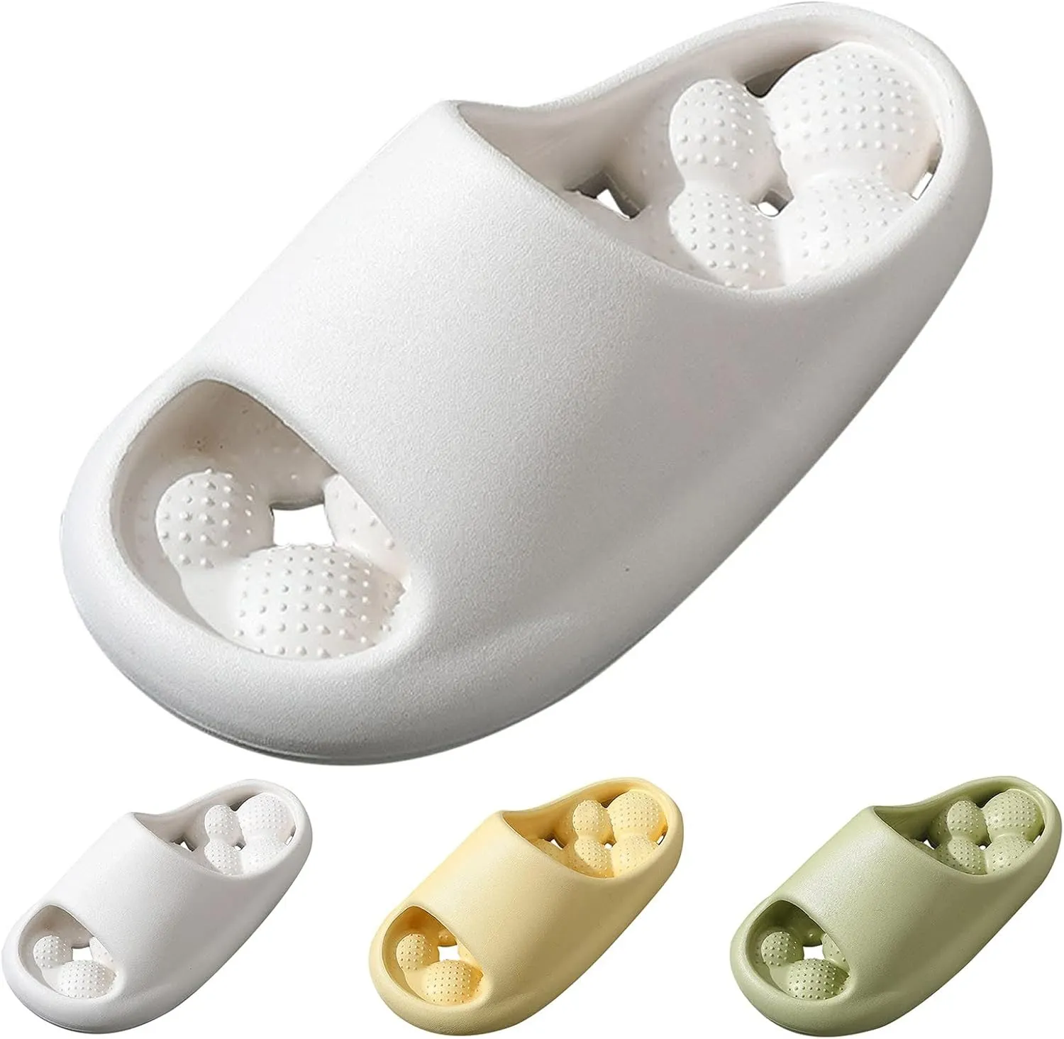 Cloud Slippers for Women Open Toe Shower Shoes Bathroom Sandals Open Toe Shower Shoes Shower Slides for Women