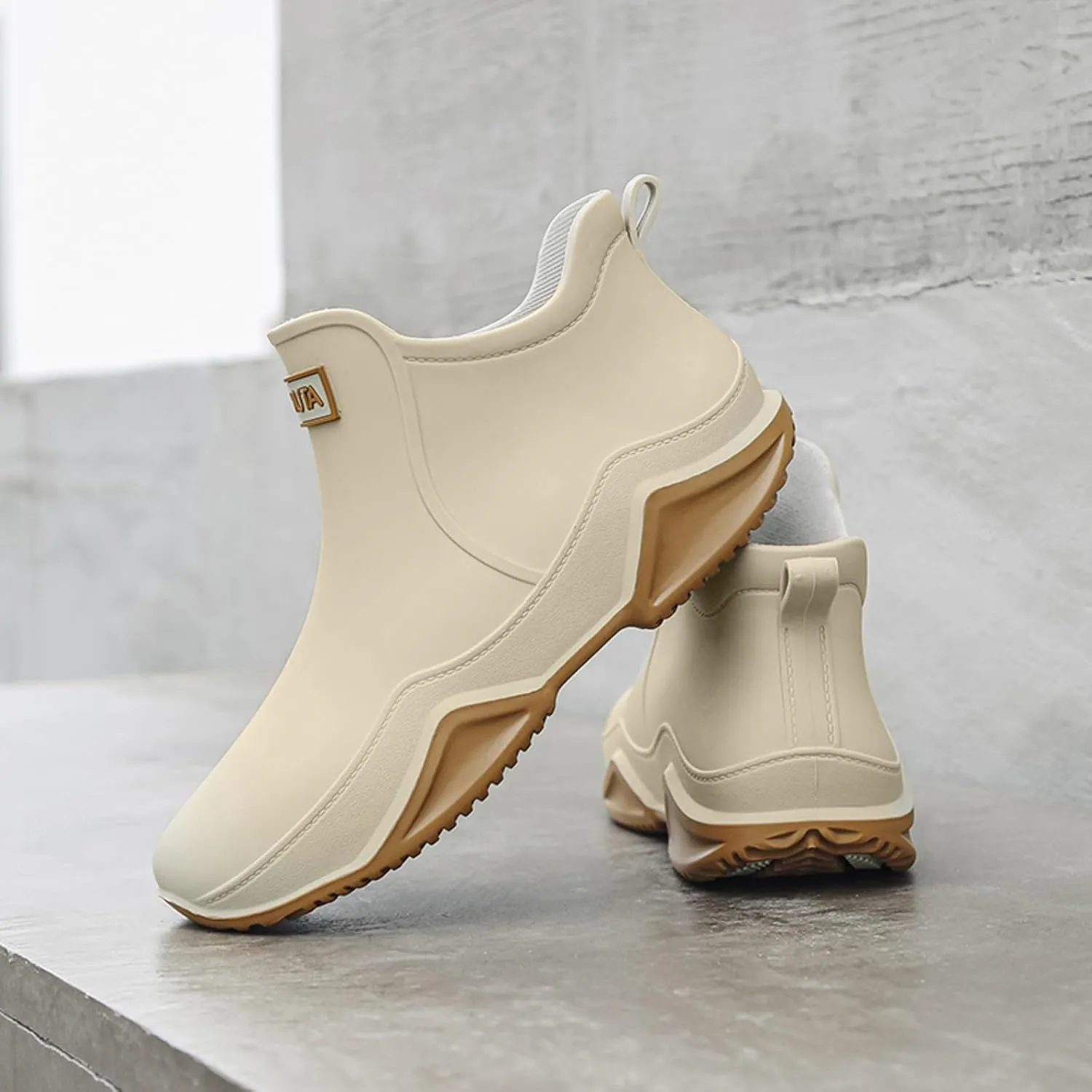 Couple Rain Shoes Outside Wear Versatile Water Shoes Thick Bottom Comfortable Non Slip Womens Original Short Rain Boot