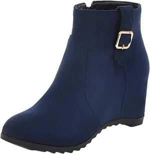 Cowgirl Boots Women Dressy High Heel Short Ankle Booties Peep Toe Platform Boots Slip On Cowgirl Combat Boots 52