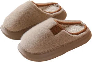 Ctreela Soft Fuzzy Slippers for Women House Slipper Clog Fluffy Slide on Indoor Slipper Furry Lined Bedroom Shoe Cozy Slides