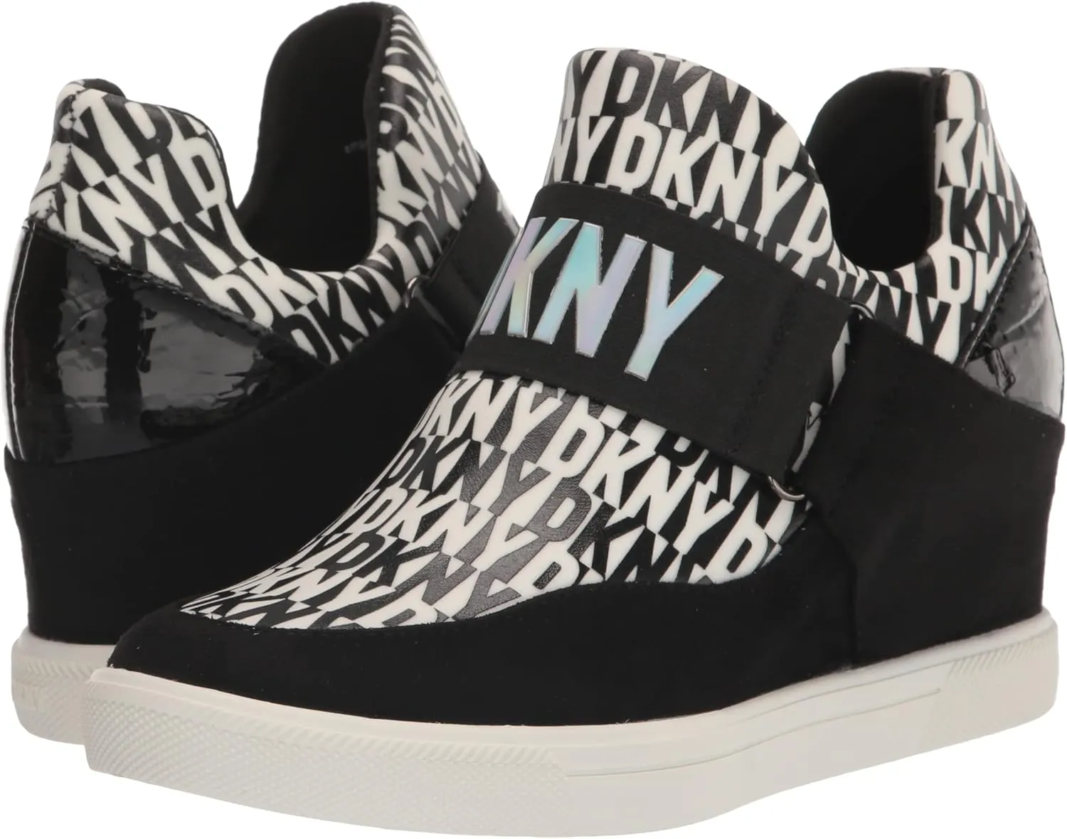 DKNY Women's Everyday Comfortable Cosmos-Wedge Sneaker Heeled Sandal
