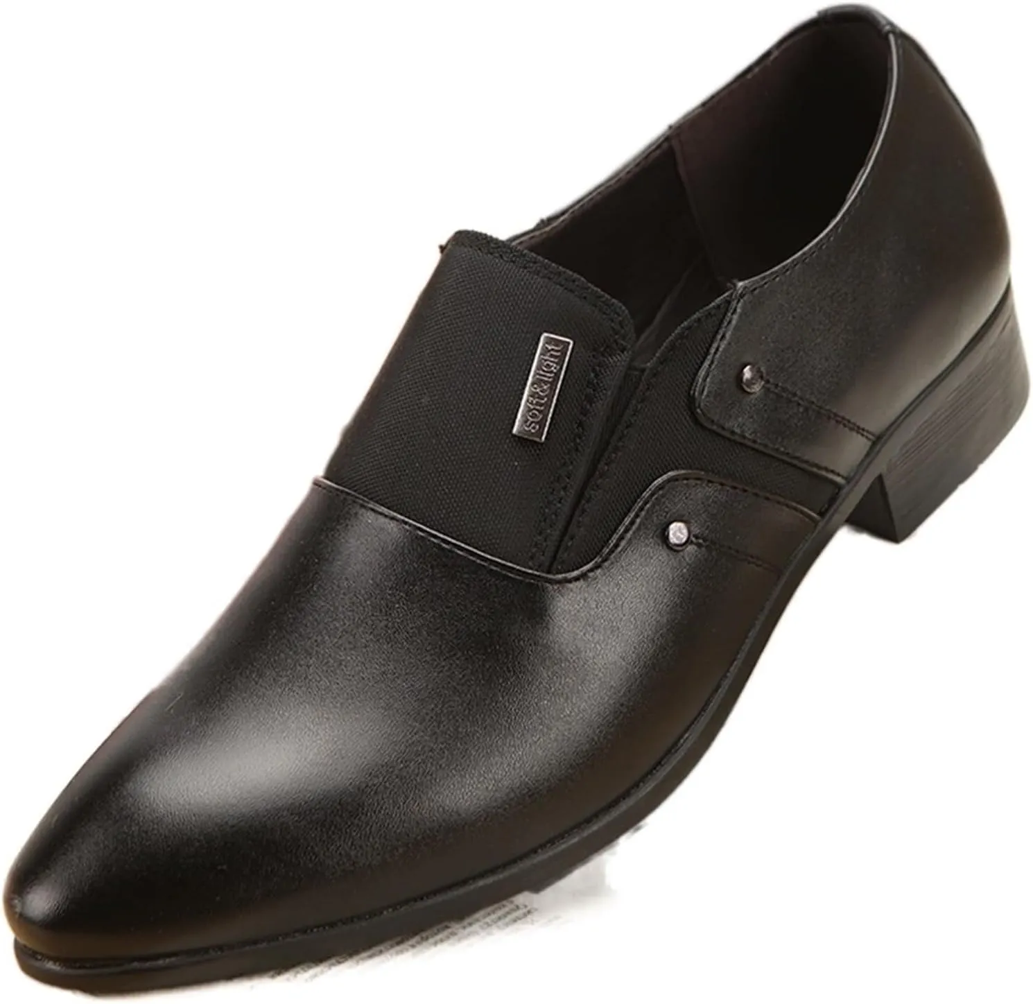 Dress Shoes for Men Comfortable Men's Patent Leather Casual Shoes Stylish Flats for Everyday Wear