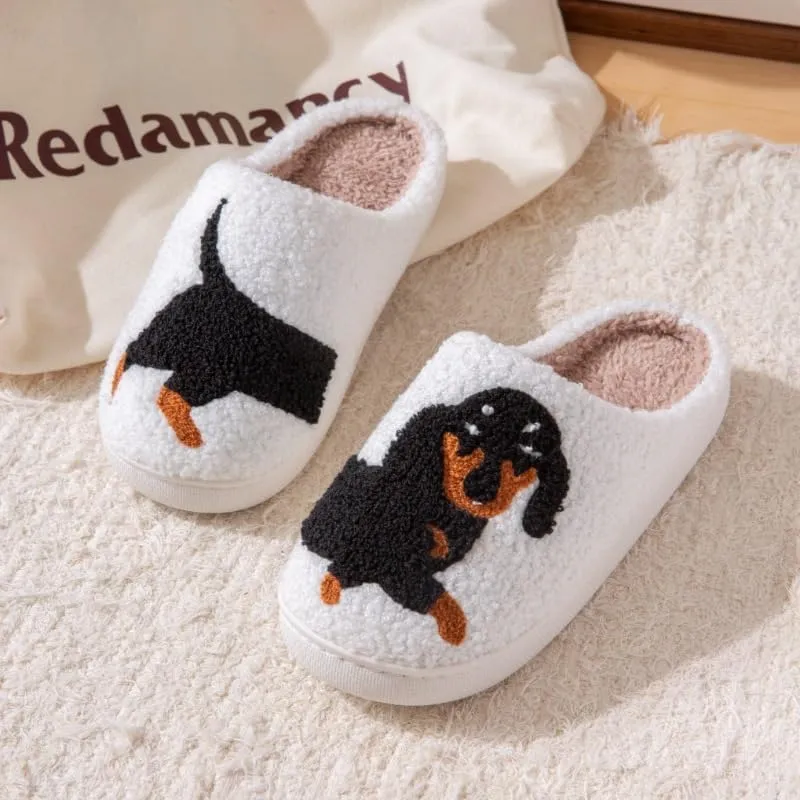 Fun and Loving Slippers Valentine's Day Style Women's & Men's Comfortable Memory Foam Slippers Fluffy and Soft Memory Foam Retro Indoor and Outdoor Home Couple Shoes