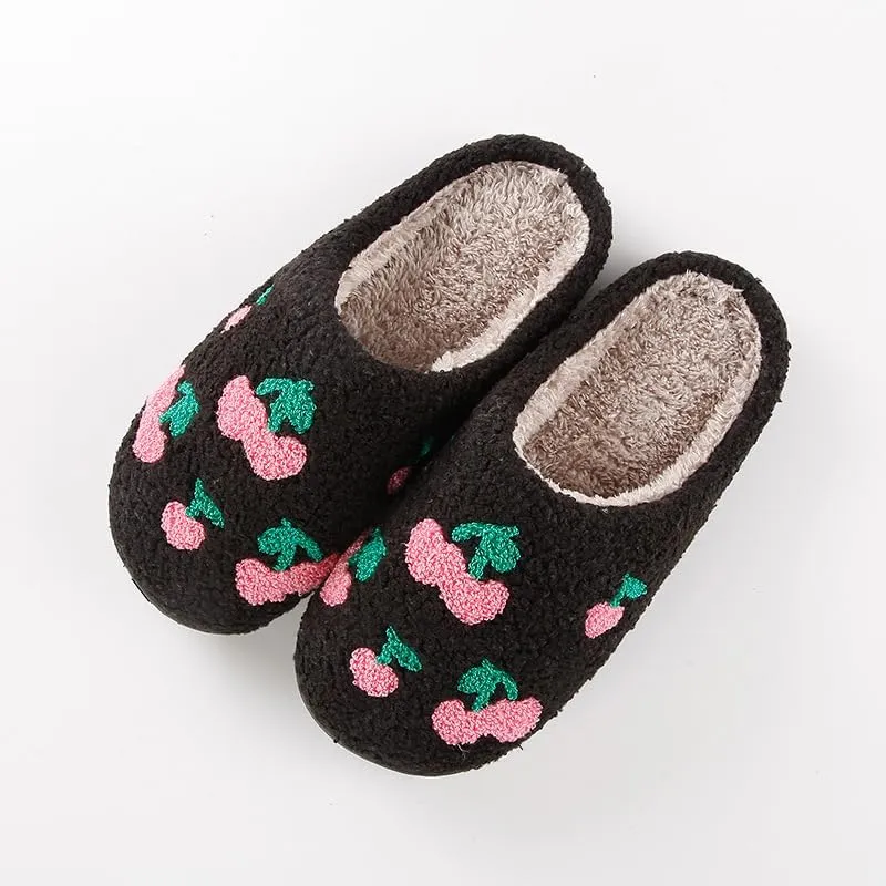 Fun and Loving Slippers Valentine's Day Style Women's & Men's Comfortable Memory Foam Slippers Fluffy and Soft Memory Foam Retro Indoor and Outdoor Home Couple Shoes