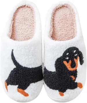 Fun and Loving Slippers Valentine's Day Style Women's & Men's Comfortable Memory Foam Slippers Fluffy and Soft Memory Foam Retro Indoor and Outdoor Home Couple Shoes