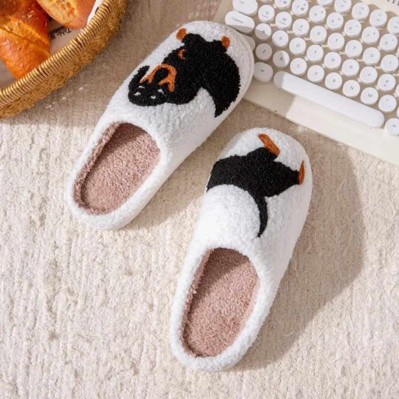 Fun and Loving Slippers Valentine's Day Style Women's & Men's Comfortable Memory Foam Slippers Fluffy and Soft Memory Foam Retro Indoor and Outdoor Home Couple Shoes
