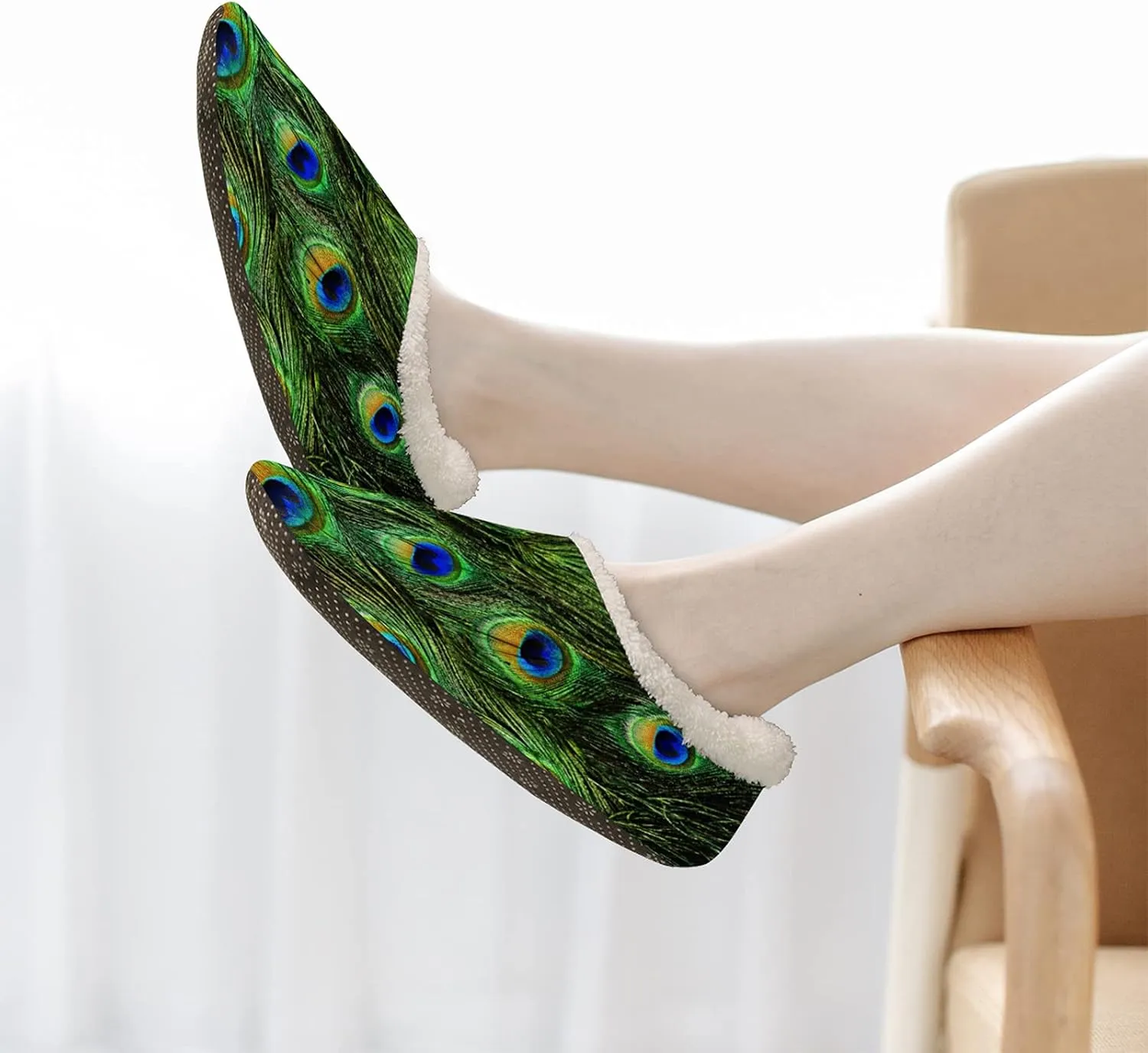 Fuzzy Memory Foam Slippers - Women's & Men's Anti-Skid Indoor/Outdoor Home Shoes