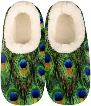 Fuzzy Memory Foam Slippers - Women's & Men's Anti-Skid Indoor/Outdoor Home Shoes