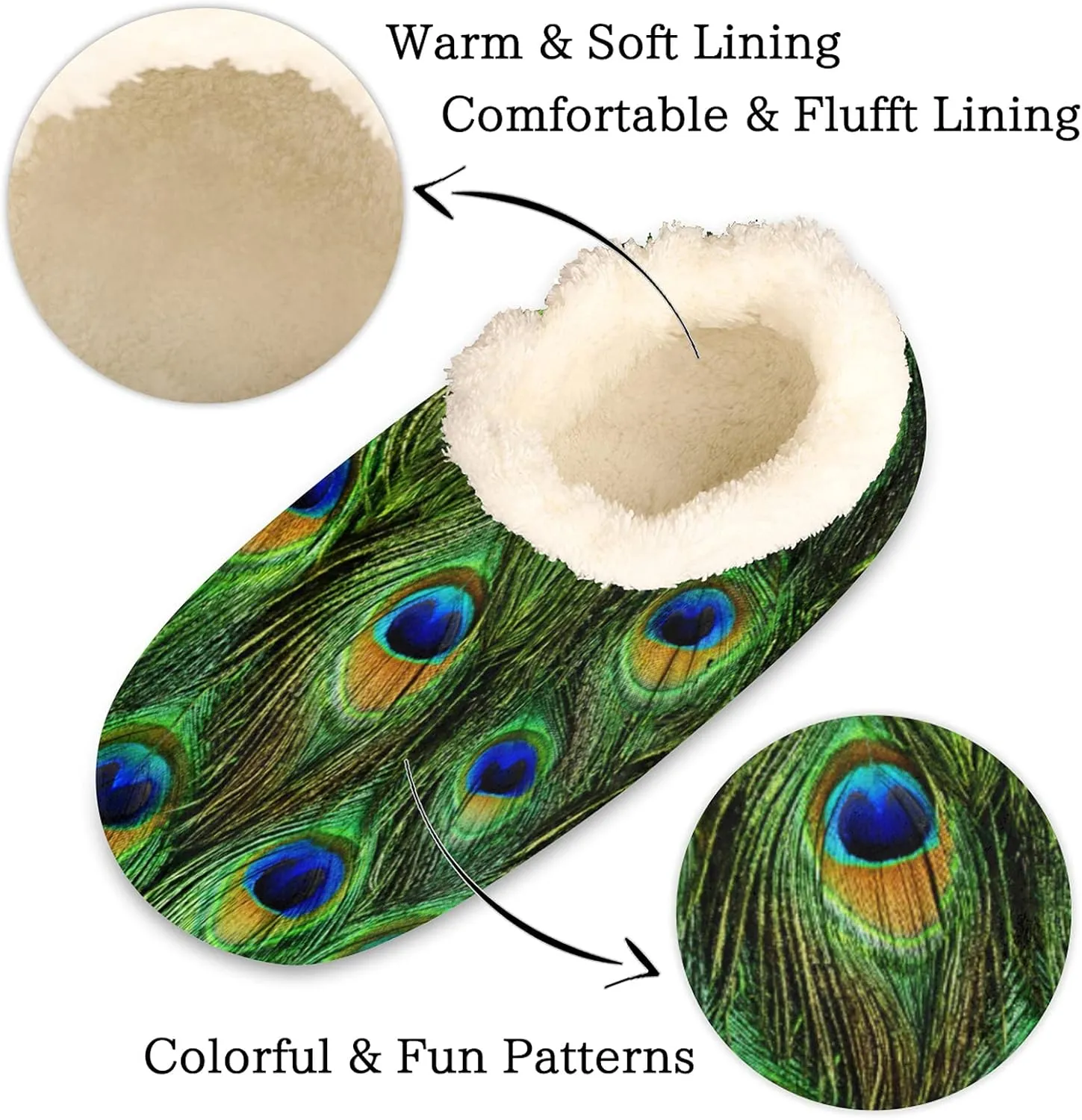 Fuzzy Memory Foam Slippers - Women's & Men's Anti-Skid Indoor/Outdoor Home Shoes