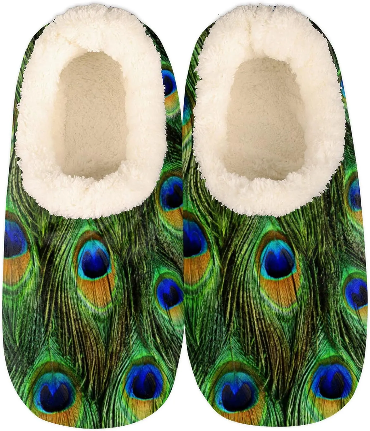 Fuzzy Memory Foam Slippers - Women's & Men's Anti-Skid Indoor/Outdoor Home Shoes
