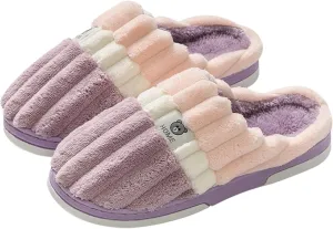Gibobby Christmas Slippers for Women Cute Memory Foam Fluffy Soft Slippers Slip-on Winter Warm Shoes for Women