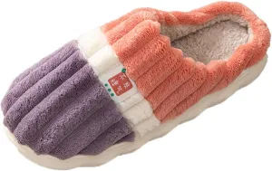 Gibobby Christmas Slippers for Women Memory Foam Furry Bedroom Slippers Anti-Slip for Indoor Outdoor Use
