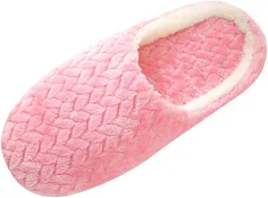 Gibobby Fuzzy Slippers fpr Women Comfy Fleece House Slippers with Memory Foam, Slip-on House Shoes for Indoor Outdoor