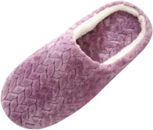 Gibobby Fuzzy Slippers fpr Women Comfy Fleece House Slippers with Memory Foam, Slip-on House Shoes for Indoor Outdoor