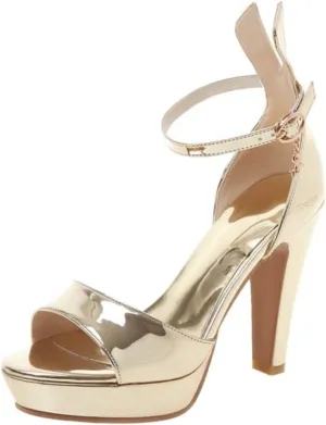 Gracemee Women Fashion Summer Shoes Block High Heels Platform Sandals