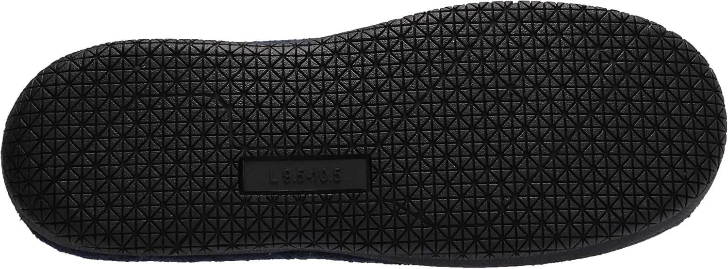 Hanes Men's Felt Clog Slipper Shoe - Memory Foam Indoor Outdoor Sole