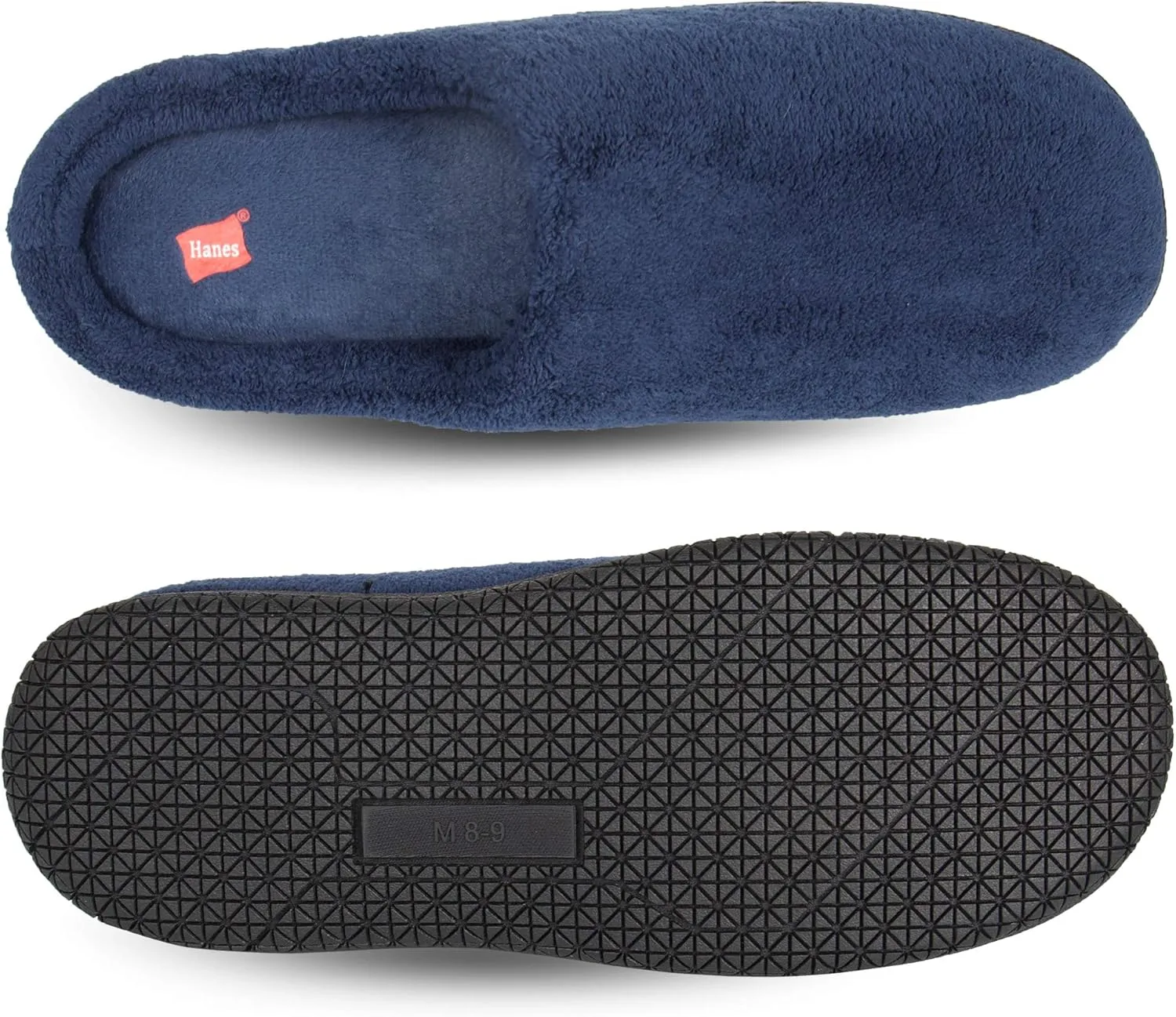 Hanes Men's Felt Clog Slipper Shoe - Memory Foam Indoor Outdoor Sole