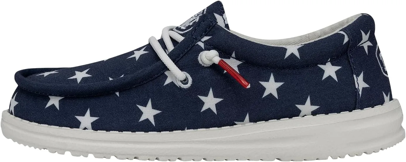 Hey Dude Boys' Wally Patriotic Slip-On Casual Shoe