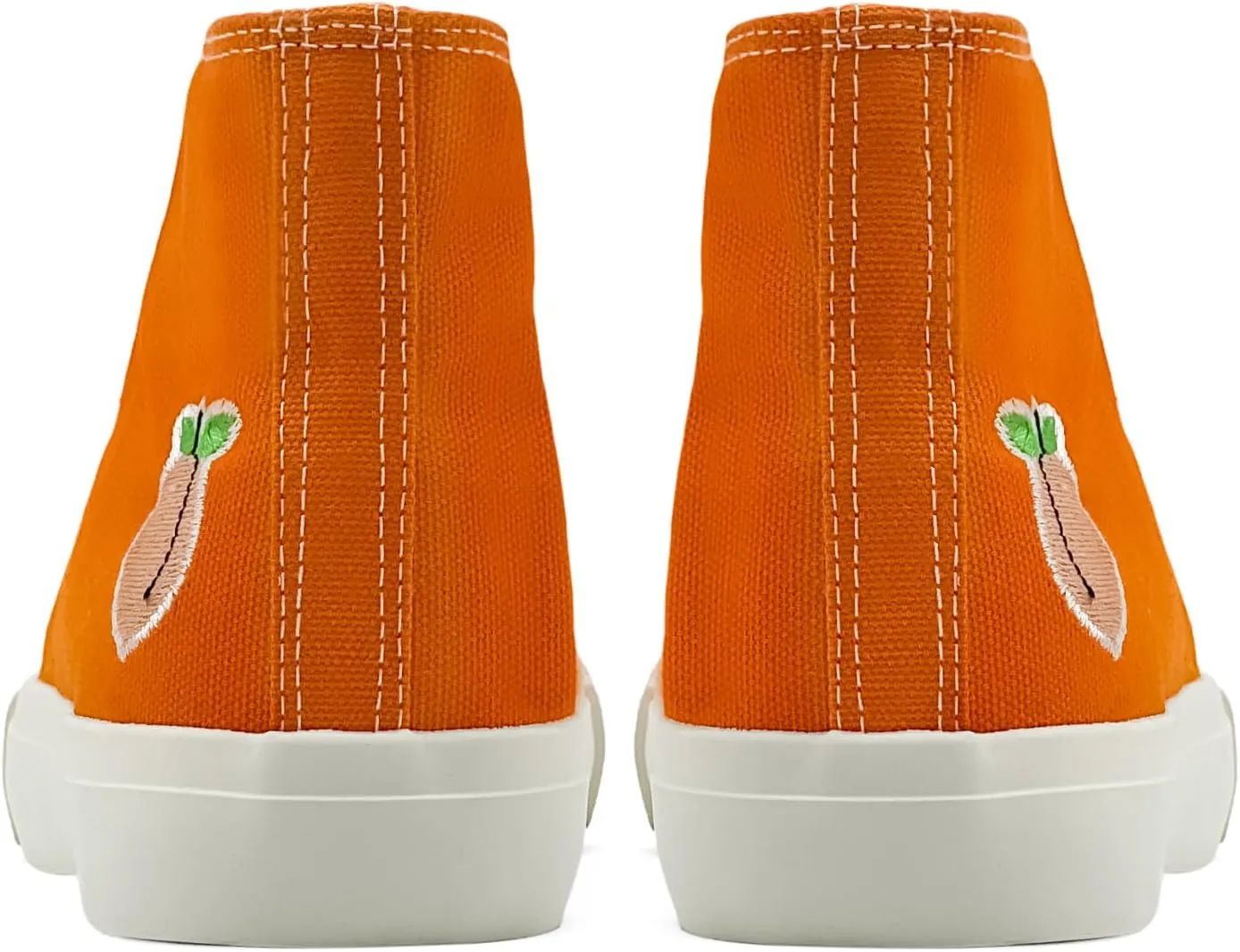 High Top Sneakers for Women Canvas Shoes Fruits Embroidery High Tops Women Casual Shoes Lace Up Fashion Sneakers