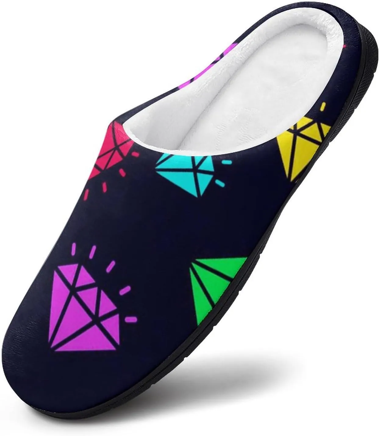 House Living Room Slippers - Memory Foam Slippers Rubber Sole Slippers