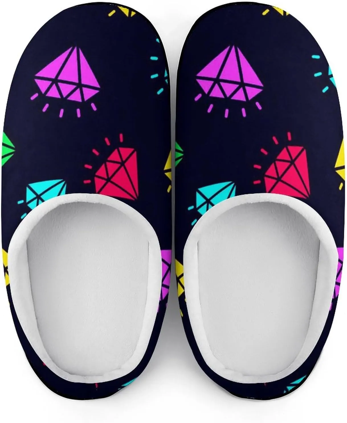 House Living Room Slippers - Memory Foam Slippers Rubber Sole Slippers