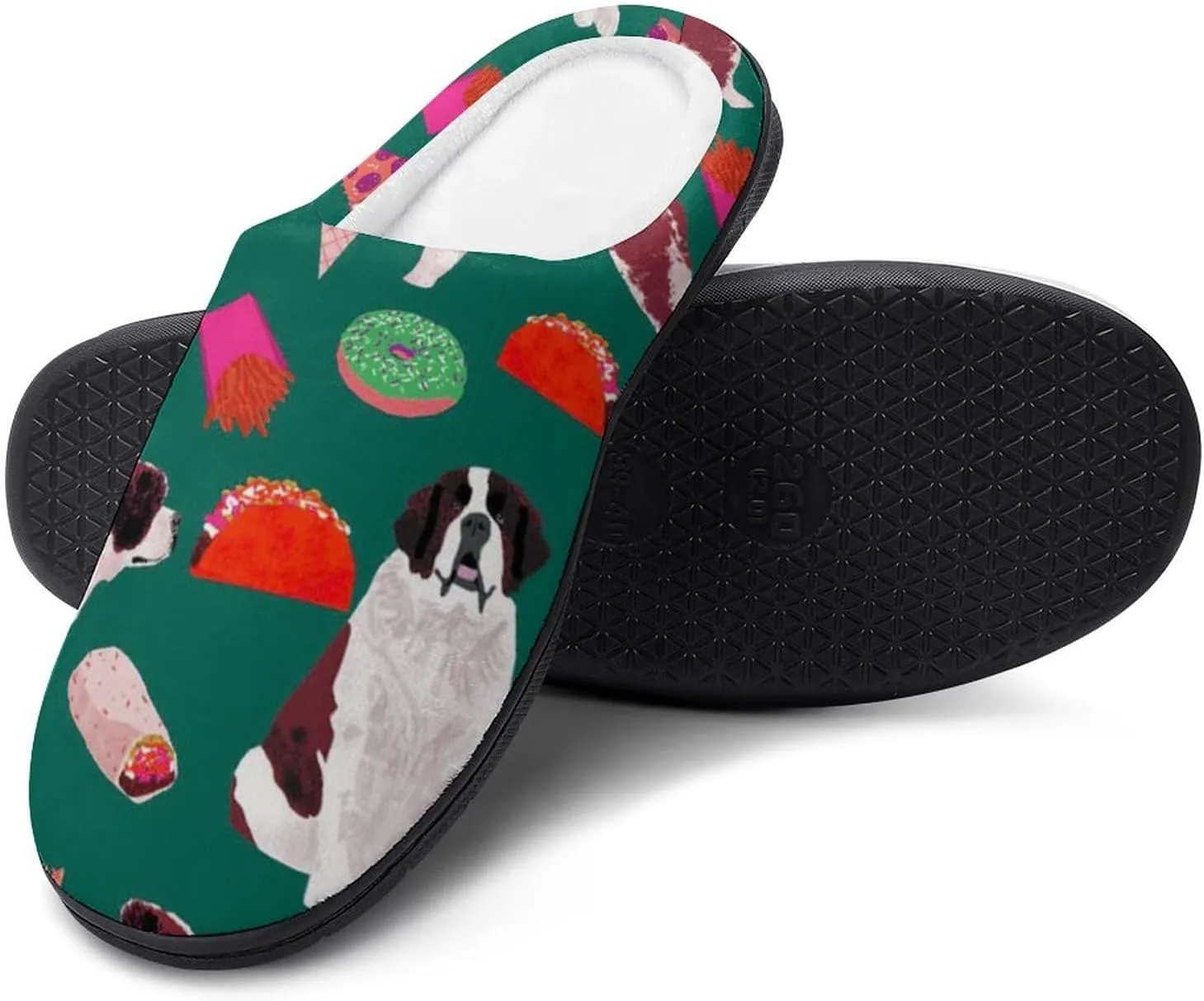 House Living Room Slippers - Memory Foam Slippers Rubber Sole Slippers