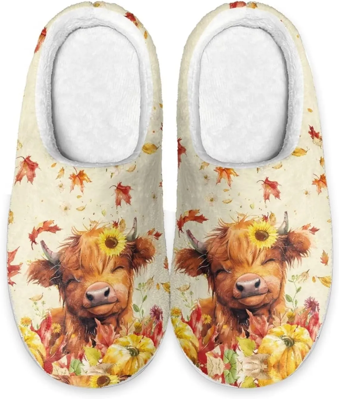 Indoor Slippers Fall Slippers Ghost Slippers for Indoor Size 4-12