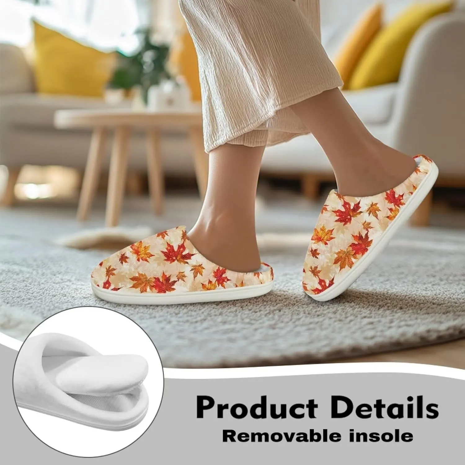 Indoor Slippers Fall Slippers Ghost Slippers for Indoor Size 4-12