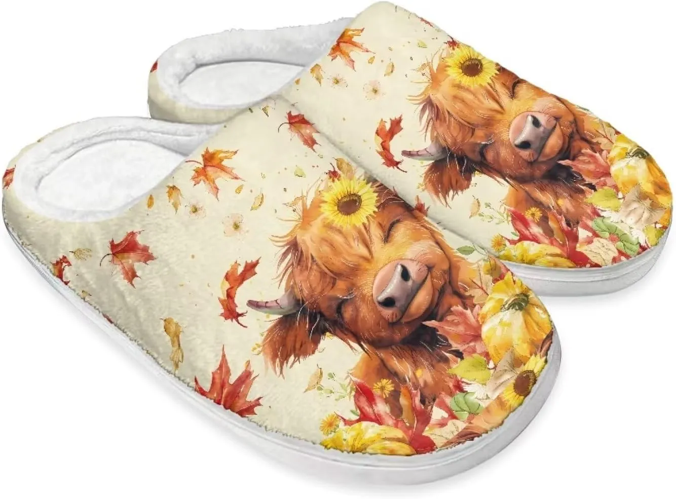 Indoor Slippers Fall Slippers Ghost Slippers for Indoor Size 4-12