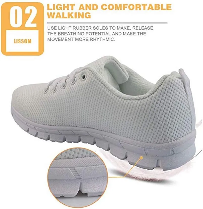 Jeiento American Flag Shoes for Women Running Shoes Womens Comfortable Walking Tennis Sneakers Athletic Shoes Gifts