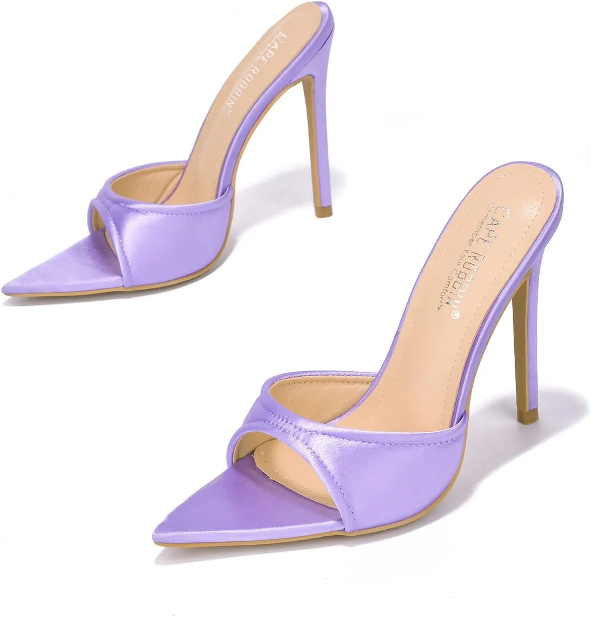 Kameron Open Pointed Toe Rhinestone Encrusted High Heels (Kameron)