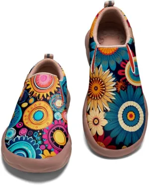 Kid's Walking Shoes Boys Girls Casual Loafers Art Painted Comfort Slip On Soft Sole Sneakers
