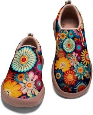 Kid's Walking Shoes Boys Girls Casual Loafers Art Painted Comfort Slip On Soft Sole Sneakers