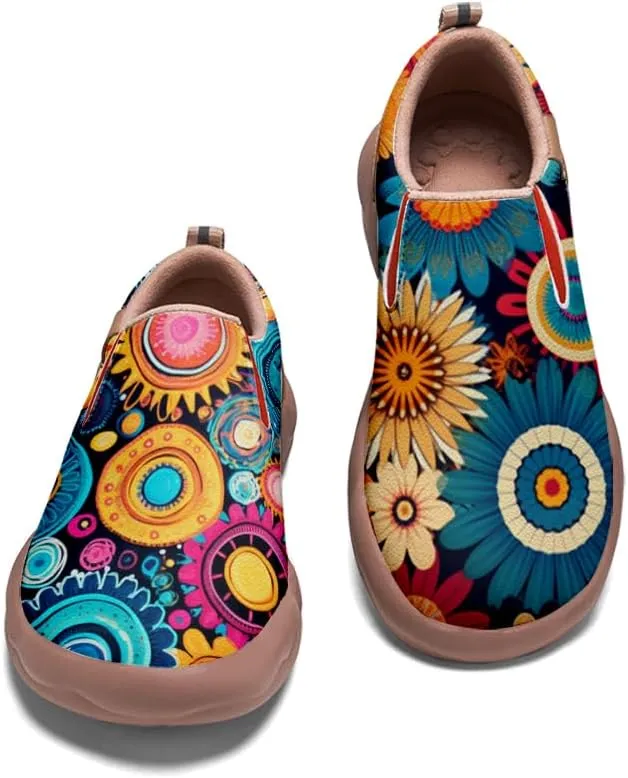 Kid's Walking Shoes Boys Girls Casual Loafers Art Painted Comfort Slip On Soft Sole Sneakers