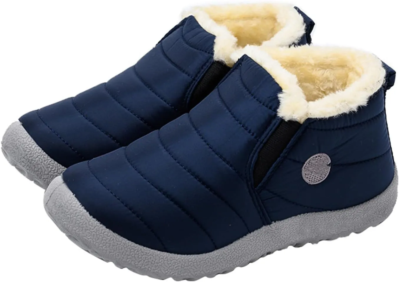Lausiuoe Snow Boots For Women Waterproof Insulated Non Slip Winter Shoes Slip On Ankle Booties Fur Lined Outdoor Sneakers