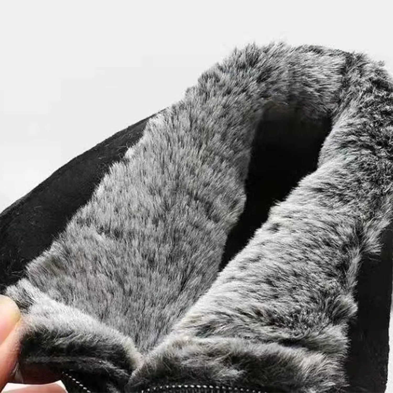 Leisure Women's Velvet Zipper Snow Boots Padded Plus Winter Low Shoes Women's Boots Womens Warm Snow Boots Size 8