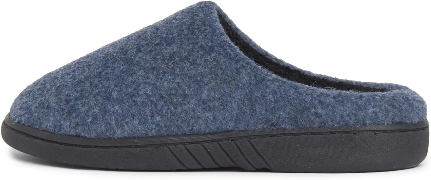 Lucky Brand Boy's Faux Wool Clog Slippers with Memory Foam