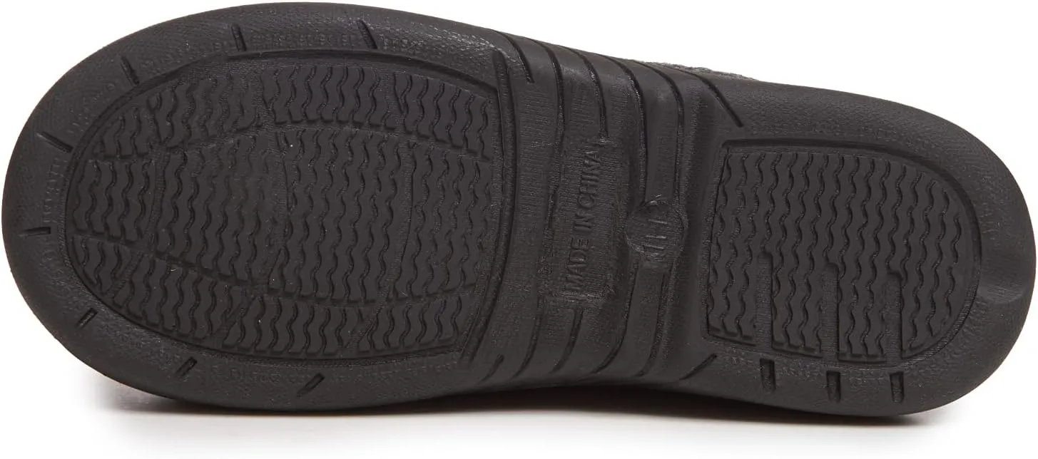Lucky Brand Boy's Faux Wool Clog Slippers with Memory Foam
