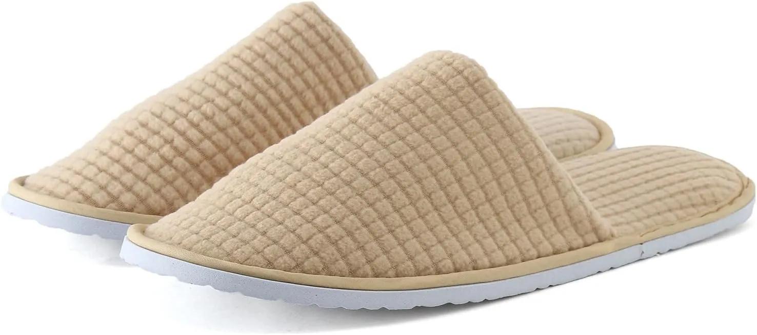 Men And Women Disposable Slippers Hotel Home Stay Coral Velvet Antiskid Sole Cute Womens Slippers with Hard