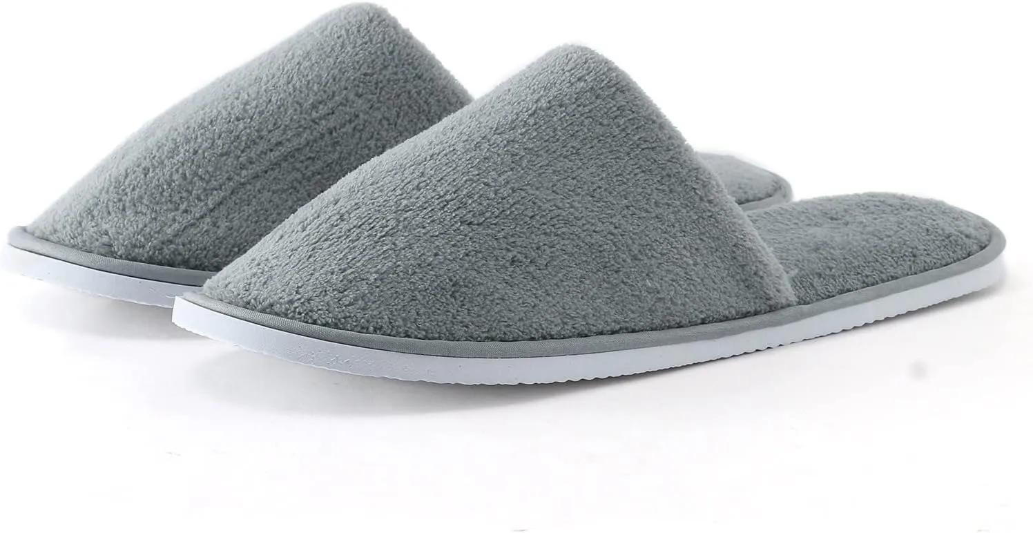Men And Women Disposable Slippers Hotel Home Stay Coral Velvet Antiskid Sole Disposable Fuzzy Slipper for Women