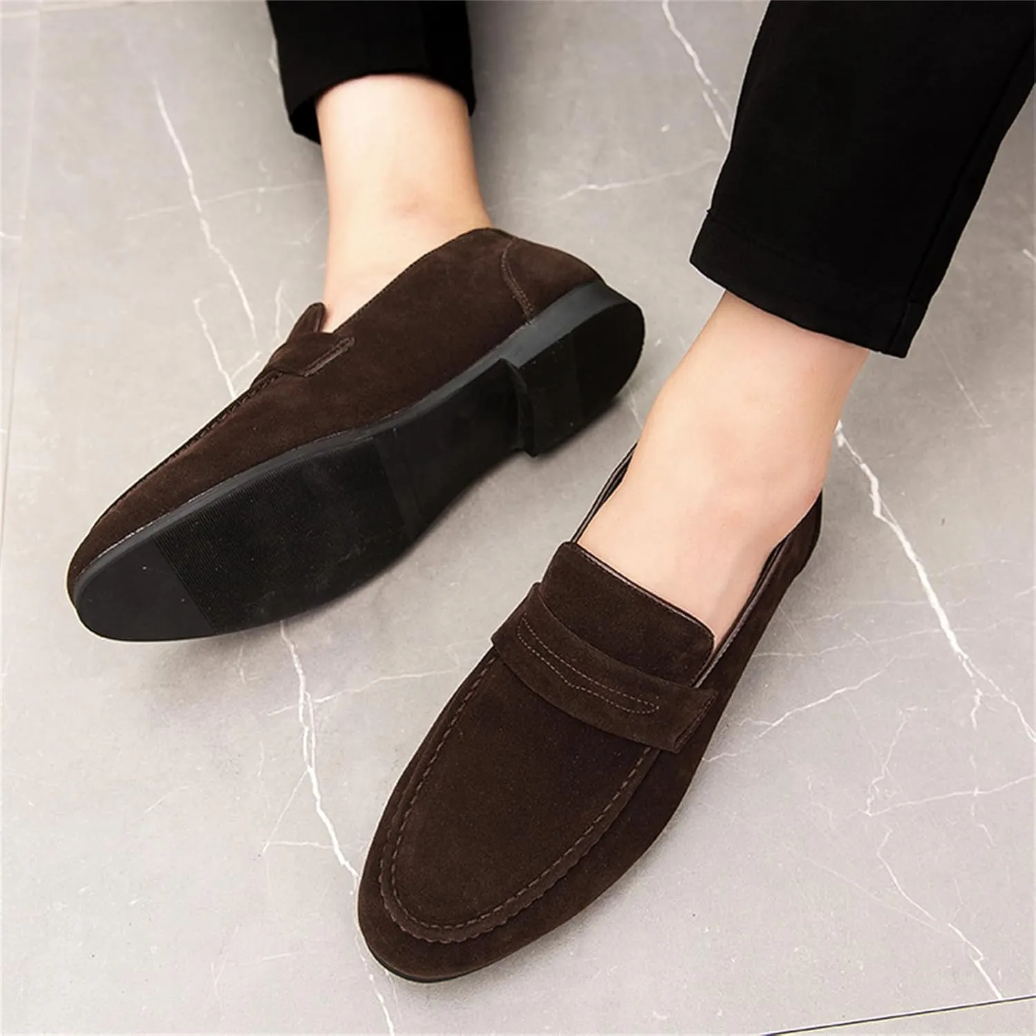 Men's Classic Loafers Slip-on Penny Loafer Comfort Business Casual Shoes